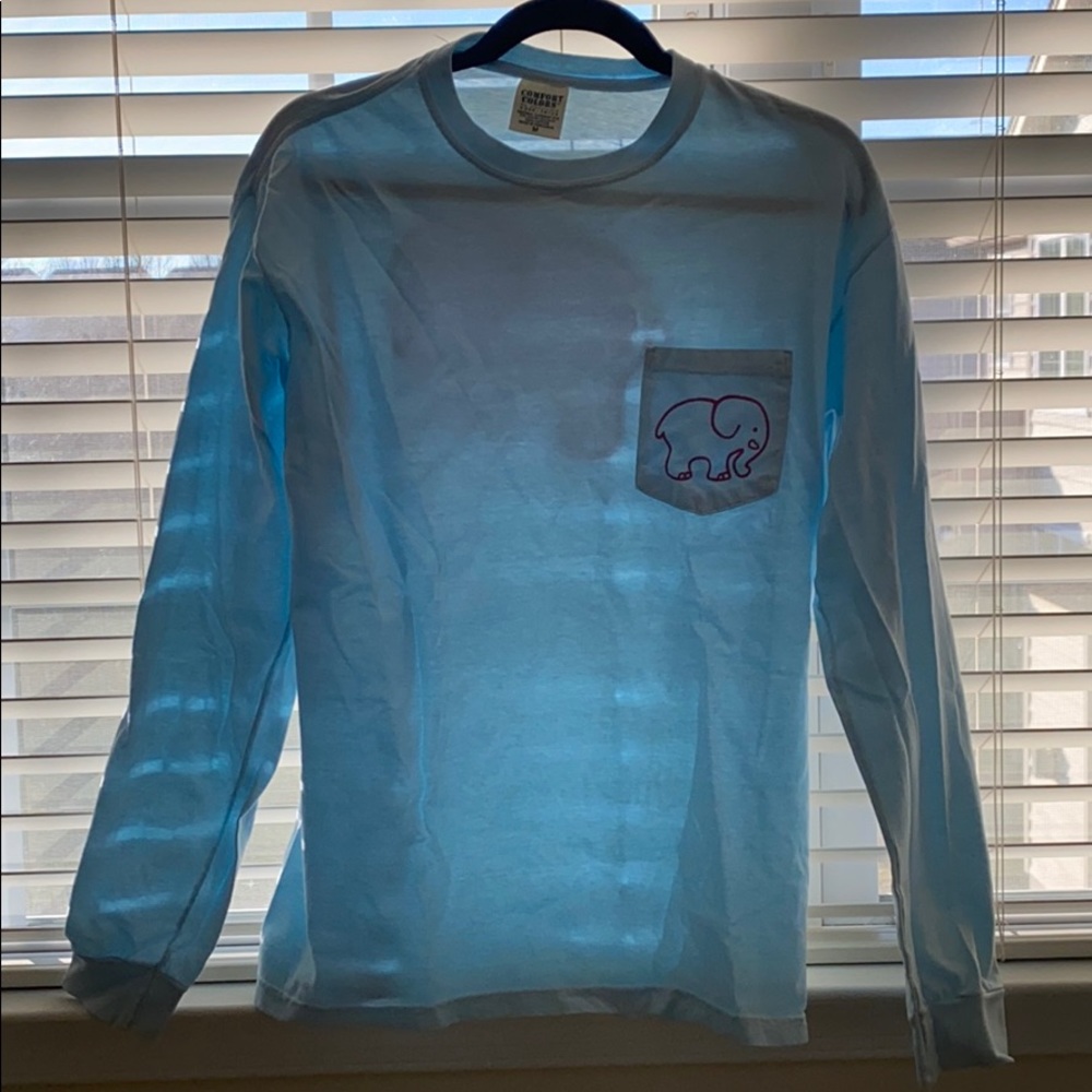 Ivory Ella Long Sleeve: Baby Blue